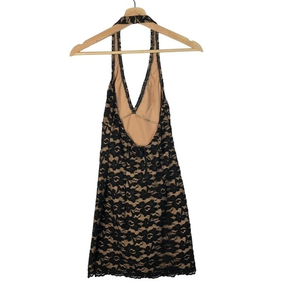 Class Act Uniforms Black Lace Halter Bodycon Mini Dress S - Picture 4 of 6